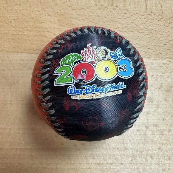 2003 Walt Disney World Red Black Theme Park Hologram Holographic Baseball VTG - Picture 5 of 6